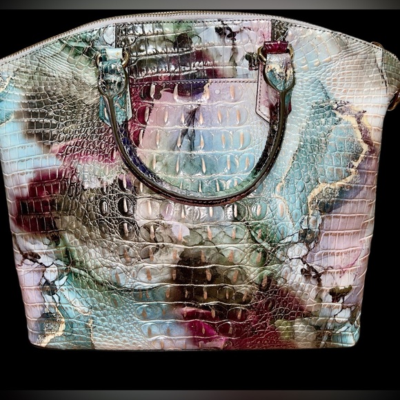 Brahmin Leather Large Duxbury Satchel Shoulder Bag, Nirvana Melbourne - Picture 2 of 10